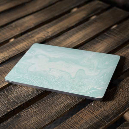 Marbleized Mint Apple MacBook Air Skin