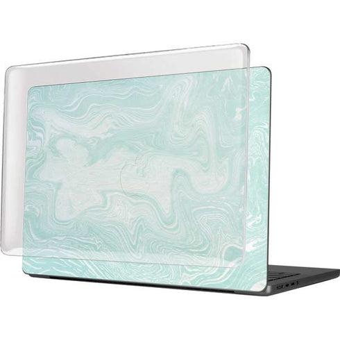 Marbleized Mint MacBook Pro 14in (2021-24) Case plus Skin