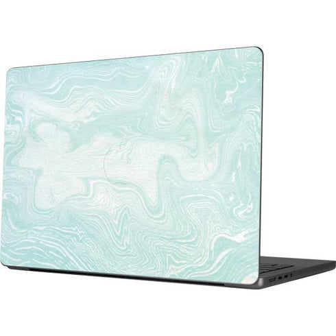 Marbleized Mint Apple MacBook Pro 14-inch Skin