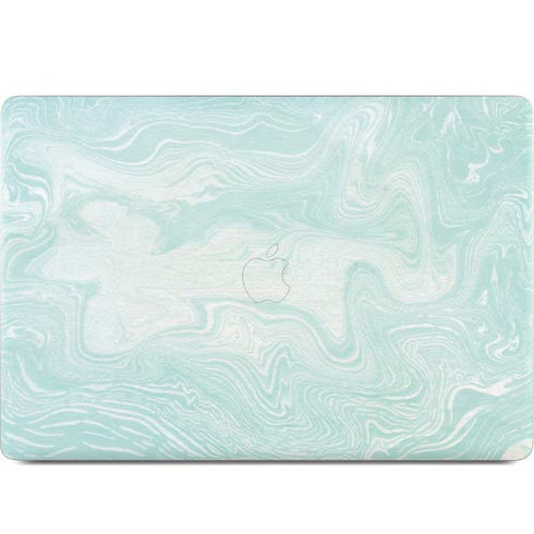 Marbleized Mint MacBook Skins