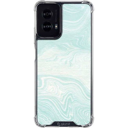 Marbleized Mint Moto G Power 5G (2024) Clear Case
