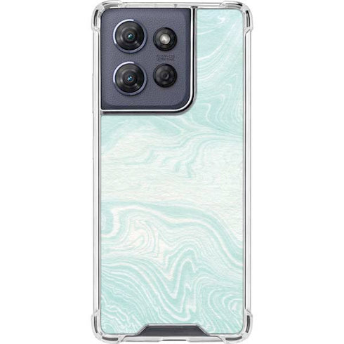 Marbleized Mint Moto G Stylus 5G (2025) Clear Case