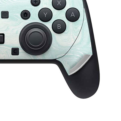 Marbleized Mint Nintendo Switch 2 (2025) Pro Controller Skin