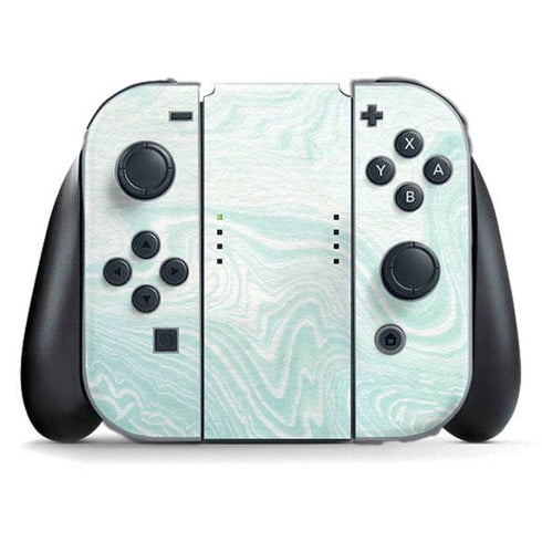 Marbleized Mint Nintendo Skins