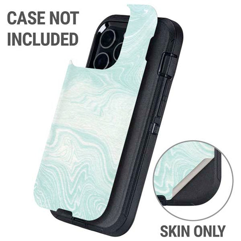 Marbleized Mint Otterbox Defender iPhone Skin