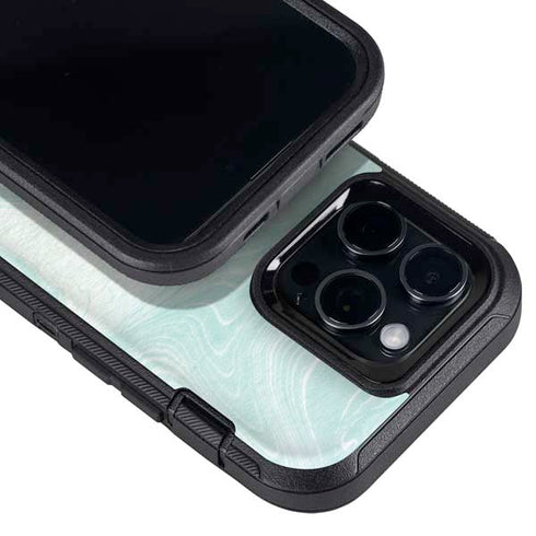 Marbleized Mint Otterbox Defender iPhone Skin