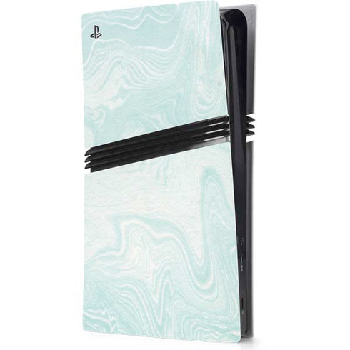 Marbleized Mint PS5 Pro Console Skin