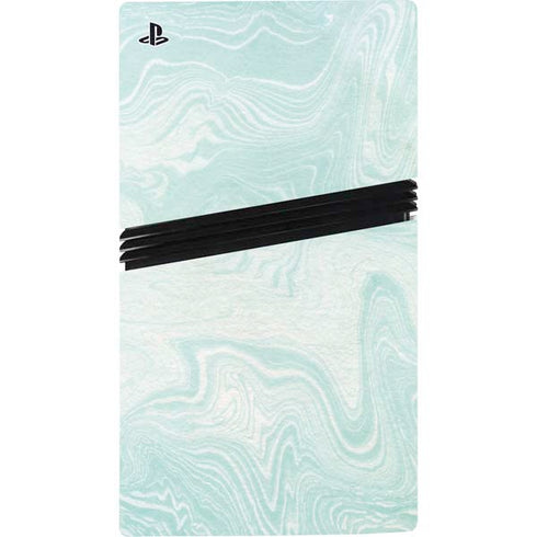 Marbleized Mint PS5 Pro Console Skin