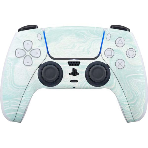 Marbleized Mint PlayStation PS5 Skins