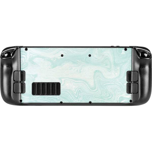 Marbleized Mint Steam Deck Handheld Gaming Computer Skin