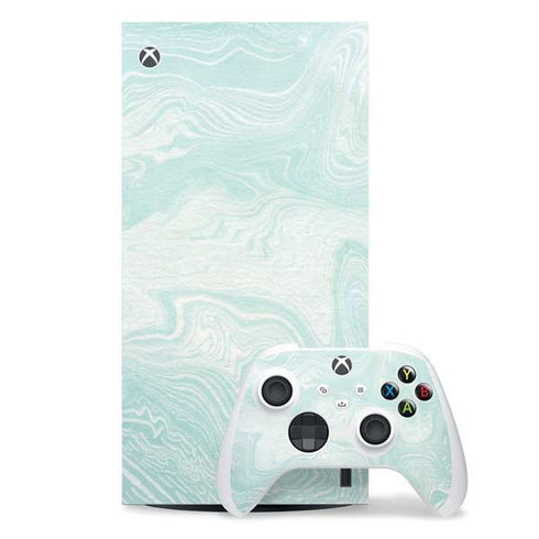 Marbleized Mint Xbox Series X Skins