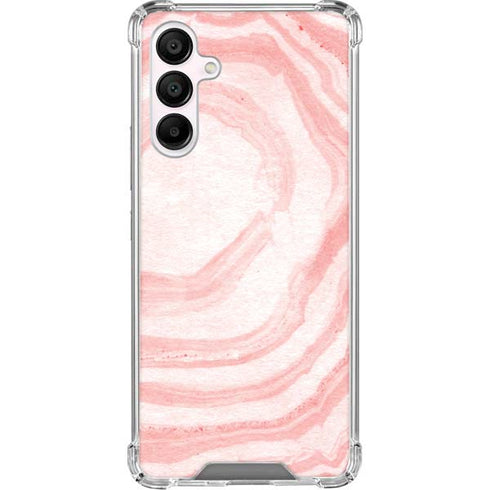 Marbleized Pink Galaxy A16 5G Clear Case
