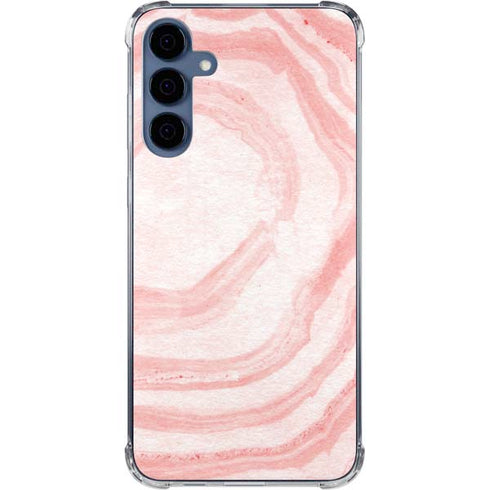 Marbleized Pink Galaxy A35 5G Clear Case