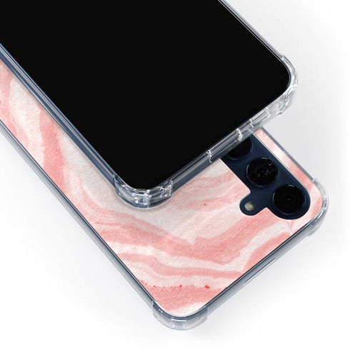 Marbleized Pink Galaxy A35 5G Clear Case