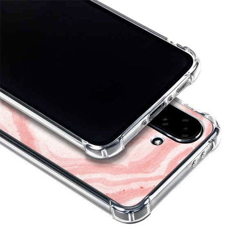 Marbleized Pink Galaxy A36 5G Clear Case