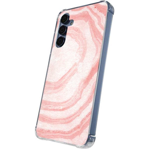 Marbleized Pink Galaxy A55 5G Clear Case
