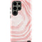 Marbleized Pink Galaxy S23 Ultra Pro Case