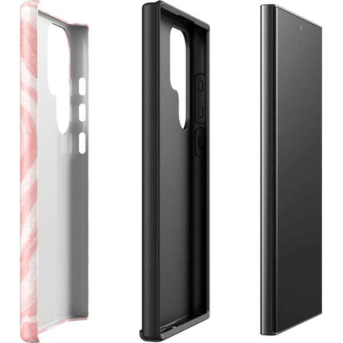 Marbleized Pink Galaxy S23 Ultra Pro Case