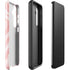 Marbleized Pink Galaxy S25 Plus Impact Case