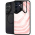 Marbleized Pink Galaxy S25 Plus Kickstand Case