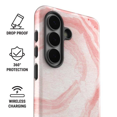 Marbleized Pink Galaxy S26 Impact Case