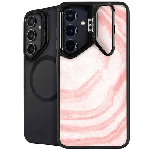 Marbleized Pink Galaxy S26 Plus Kickstand Case