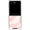 Marbleized Pink Galaxy Z Flip6 Clear Case