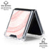 Marbleized Pink Galaxy Z Flip6 Clear Case