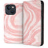Marbleized Pink iPhone 14 Folio Case