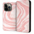 Marbleized Pink iPhone 14 Pro Folio Case