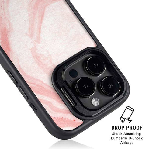 Marbleized Pink iPhone 14 Pro Max Kickstand Case