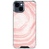 Marbleized Pink iPhone 15 Clear Case