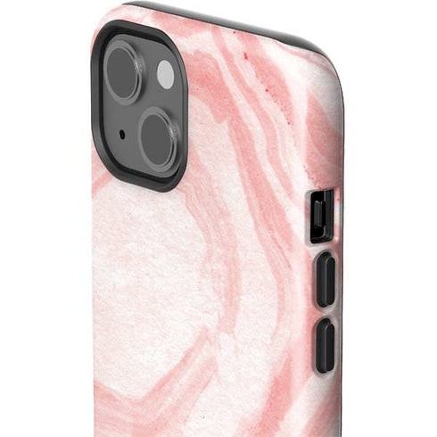 Marbleized Pink iPhone 15 Impact Case