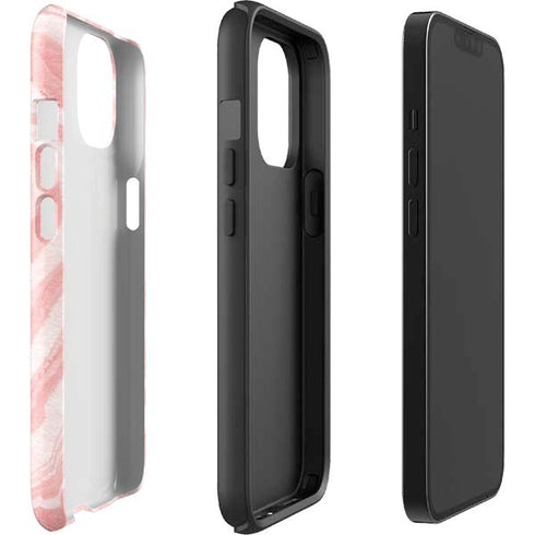 Marbleized Pink iPhone 15 Impact Case