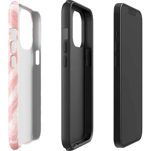 Marbleized Pink iPhone 15 Pro Impact Case