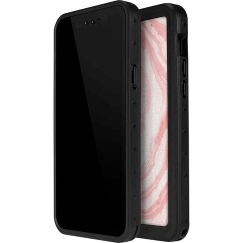 Marbleized Pink iPhone 15 Pro Waterproof Case