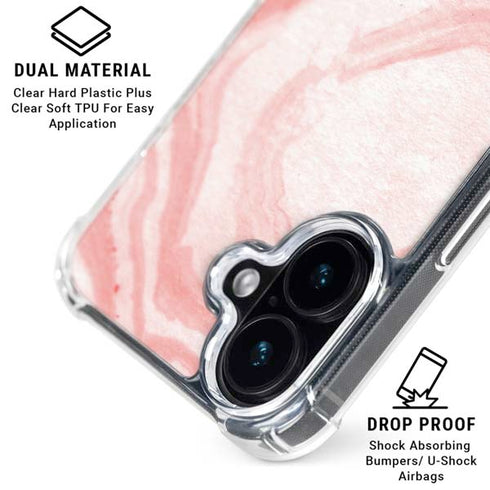 Marbleized Pink iPhone 16 MagSafe Case