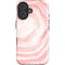 Marbleized Pink iPhone 16 Plus Impact Case