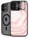 Marbleized Pink iPhone 16 Plus Kickstand Case