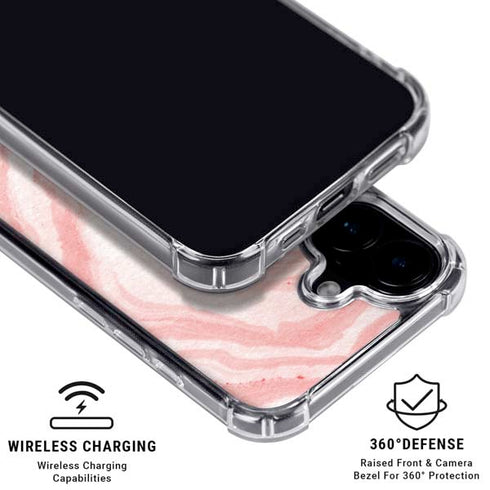 Marbleized Pink iPhone 16 Plus MagSafe Case