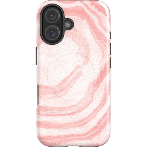 Marbleized Pink iPhone 16 Plus Magsafe Impact Case