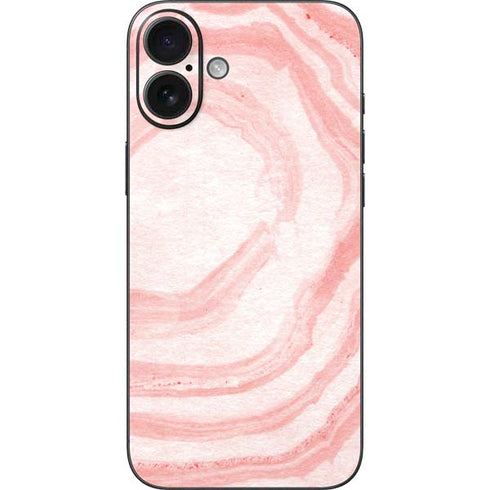 Marbleized Pink iPhone 16 Plus Skin