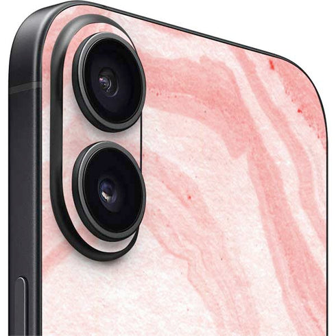 Marbleized Pink iPhone 16 Plus Skin