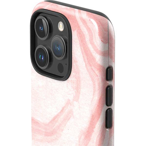 Marbleized Pink iPhone 16 Pro Impact Case