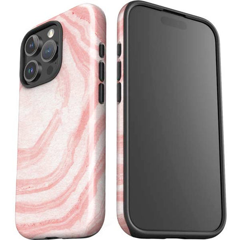 Marbleized Pink iPhone 16 Pro Impact Case