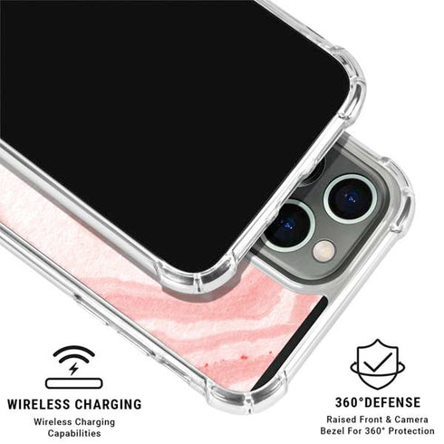 Marbleized Pink iPhone 16 Pro Max Clear Case