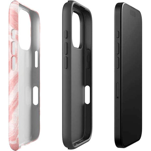 Marbleized Pink iPhone 16 Pro Max Impact Case