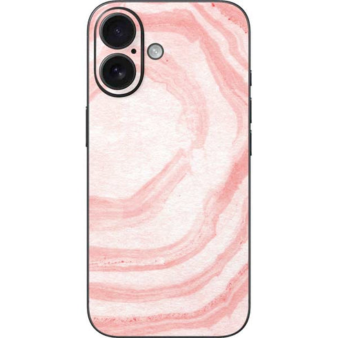 Marbleized Pink iPhone 16 Skin