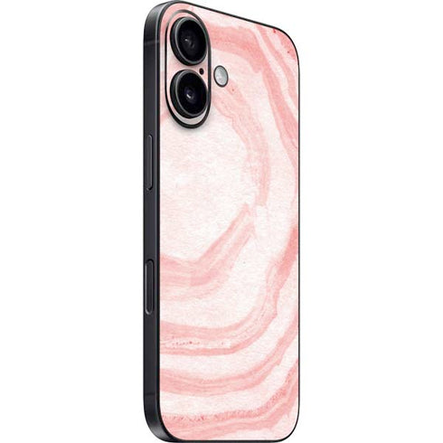 Marbleized Pink iPhone 16 Skin