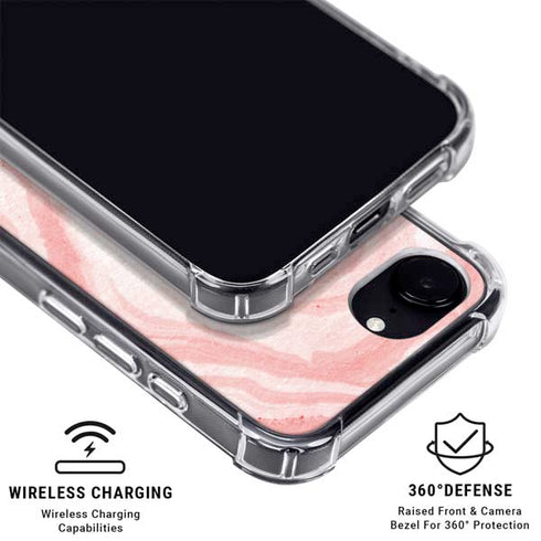 Marbleized Pink iPhone 16e MagSafe Case